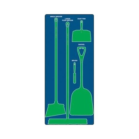 Accuform DRY ZONE STOREBOARDS PSB110BUGN PSB110BUGN